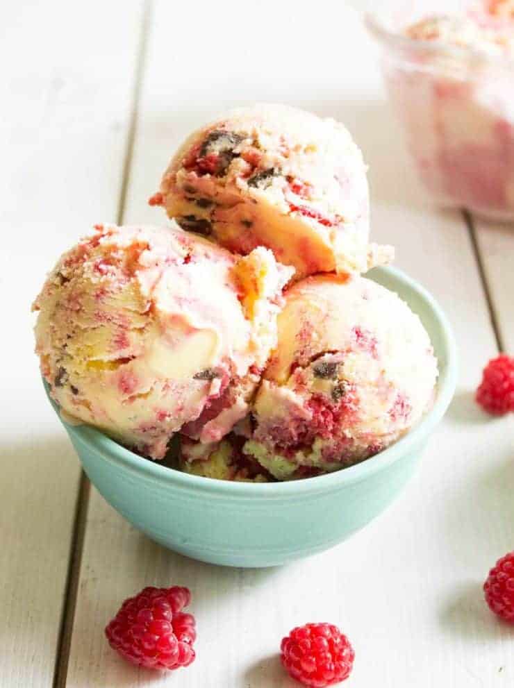 Raspberry Swirl And Chocolate Chunk Ice Cream Beyond The Chicken Coop