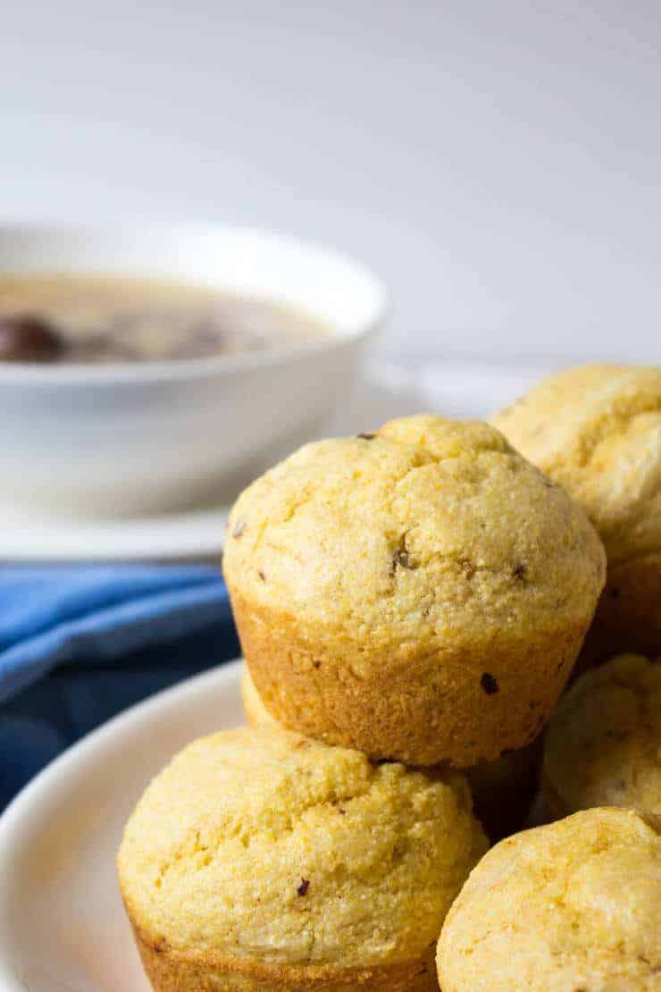 Stuffed Mushrooms Beyond The Chicken Coop   Chipotle Cornbread Muffins Picture 