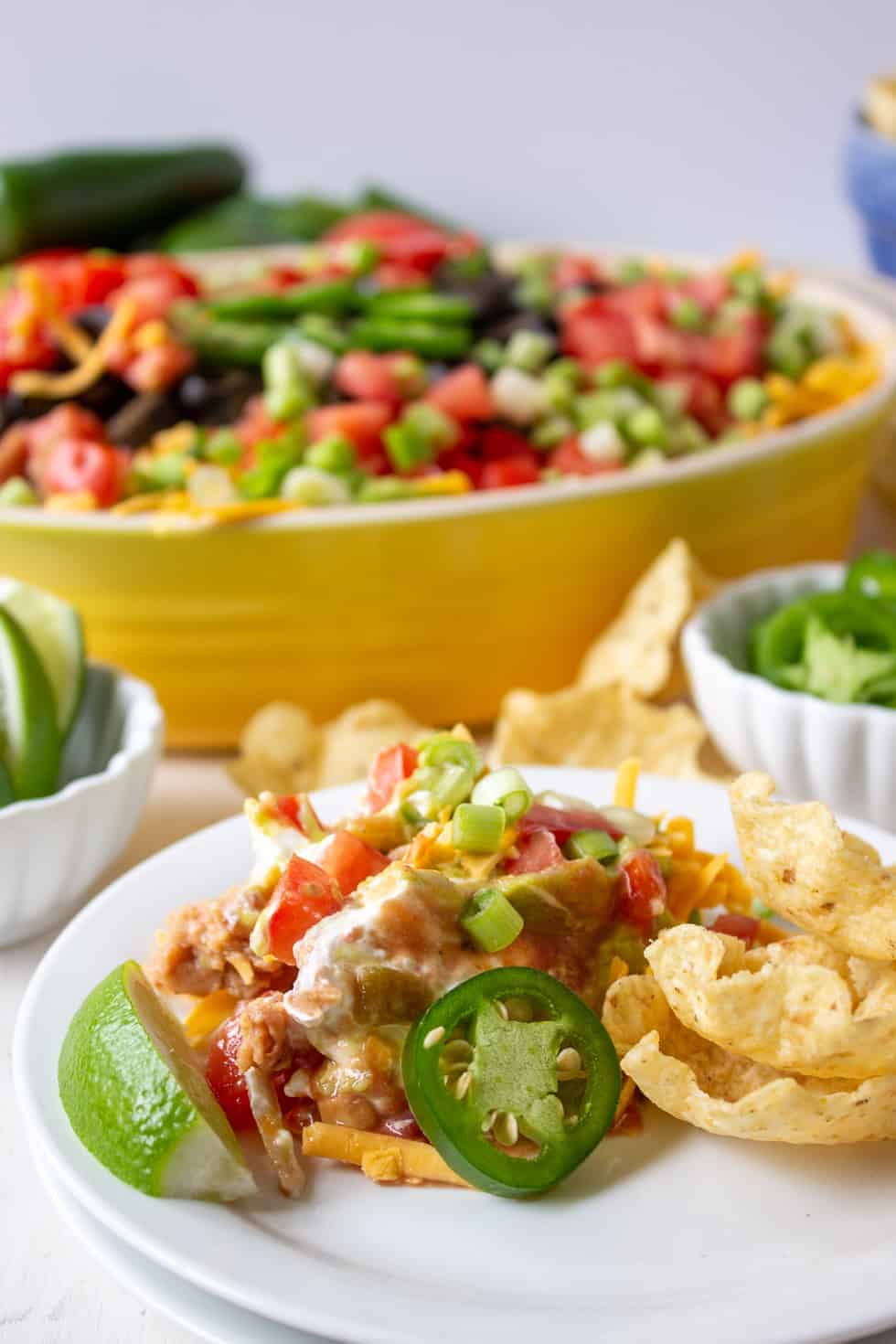 Mexican Layered Dip - Beyond The Chicken Coop