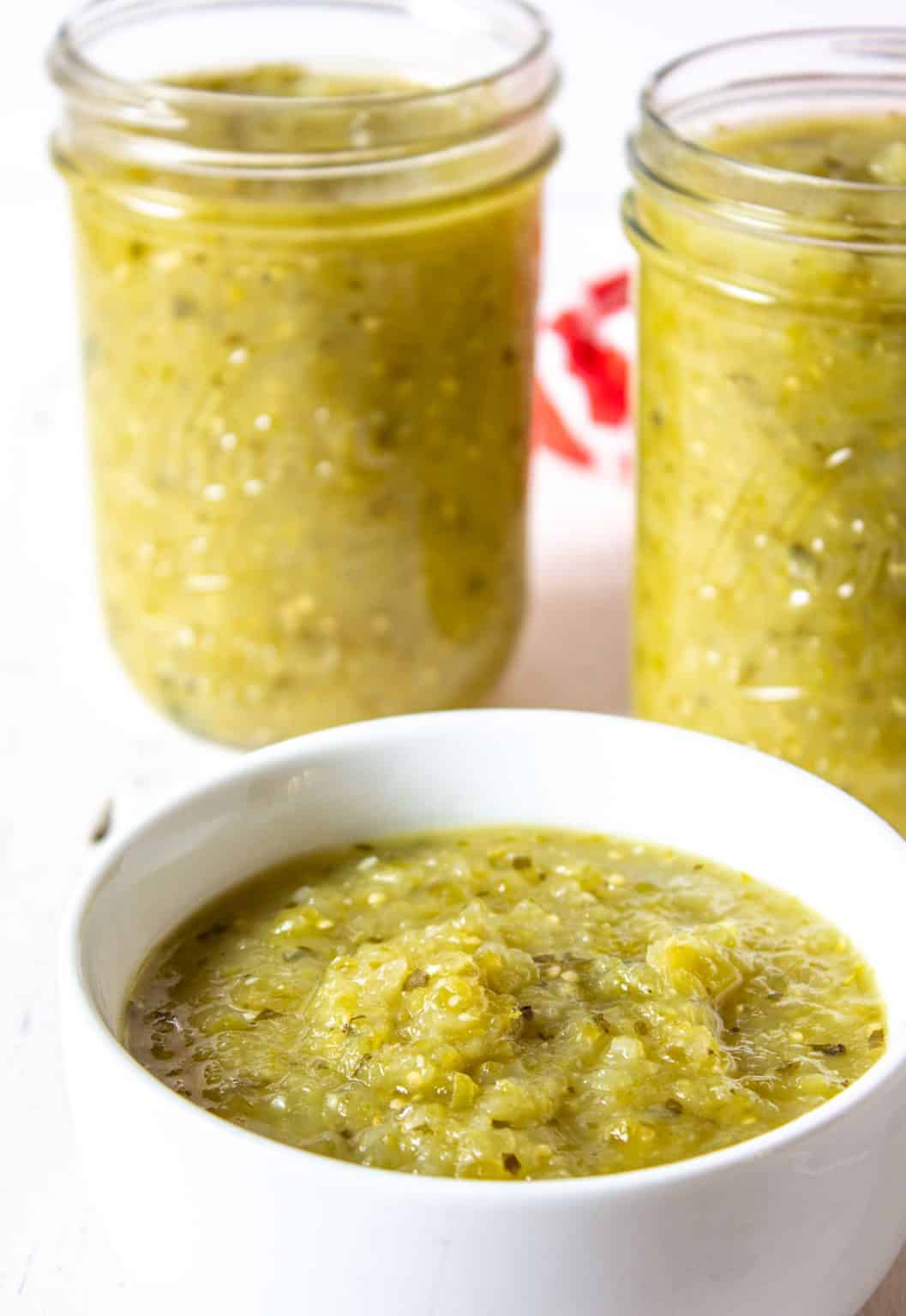 Green Chile Sauce Recipe Beyond The Chicken Coop   Green Chili Sauce 1057x1536 