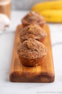 Banana Cinnamon Muffins - Beyond The Chicken Coop