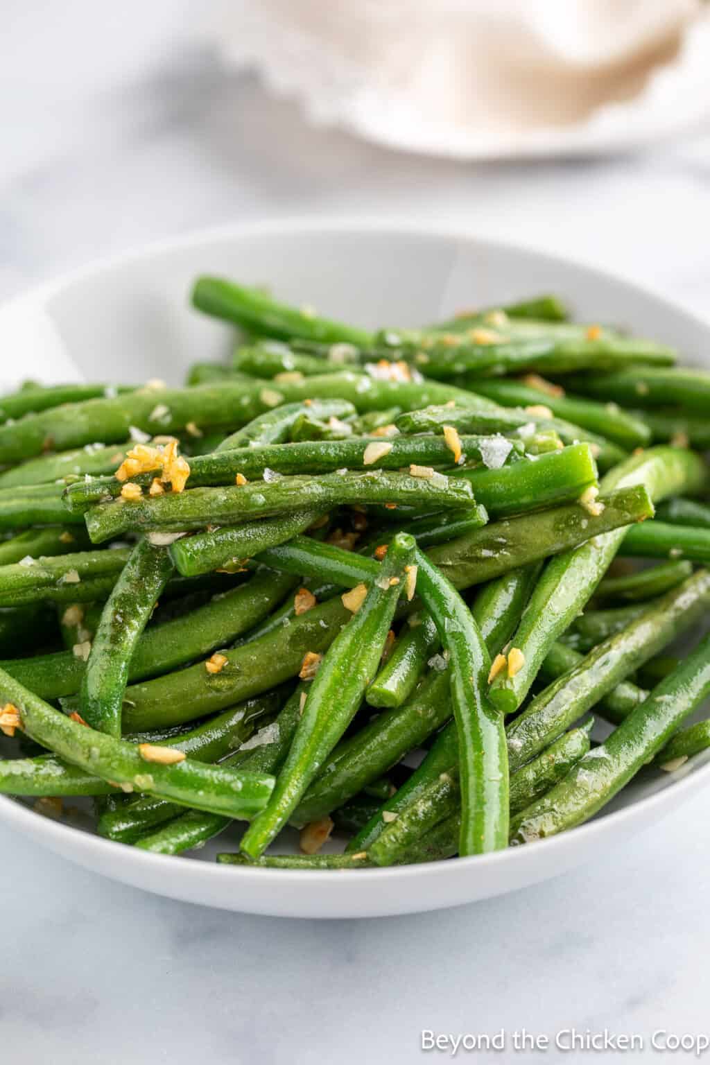 Garlic Green Beans - Beyond The Chicken Coop