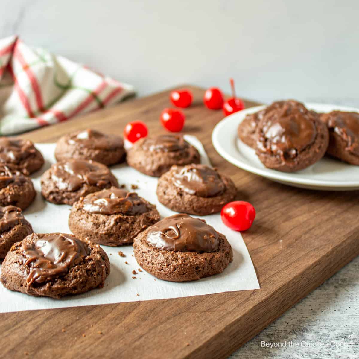 Chocolate Cherry Cookies - Beyond The Chicken Coop