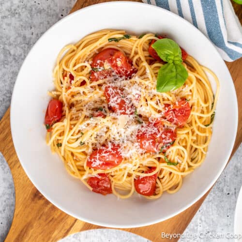 Garlic Butter Pasta - Beyond The Chicken Coop